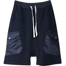 Мужская одежда Bigbang стилист волос модный Индивидуальный боковой карман Гаремные с низкой проймой брюки плюс размер певица костюмы 27-44