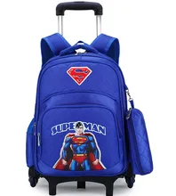 Estilo coreano Niños Mochila Kids boy Cute Pink Detachable2 3 Trolley 6 ruedas Mochilas Chicas mochilas Mochilas Escolares