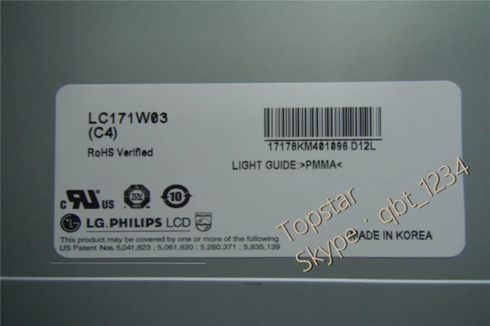 

Original 17.1inch LC171W03 C4 LC171W03(C4) LC171W03-C4 LCD Screen display A+ Grade 6 months warranty