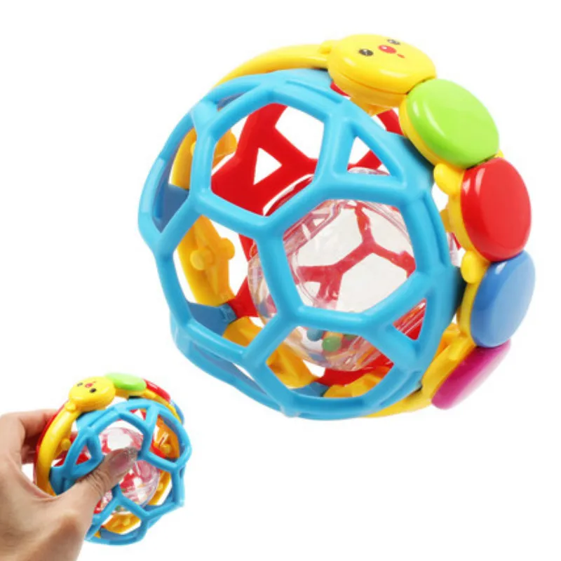 Educational Toy Newborn Baby Rattles Soft Plastic Hand Shake Bell Ring