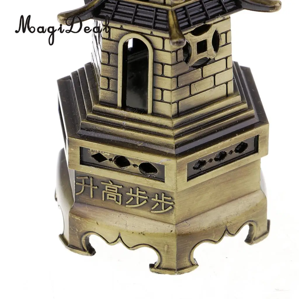 MagiDeal 7inch Chinese Fengshui Pagoda of Cultural Prosperity Model Sculpture Figurines Wenchang Tower Statue Home Decor Crafts
