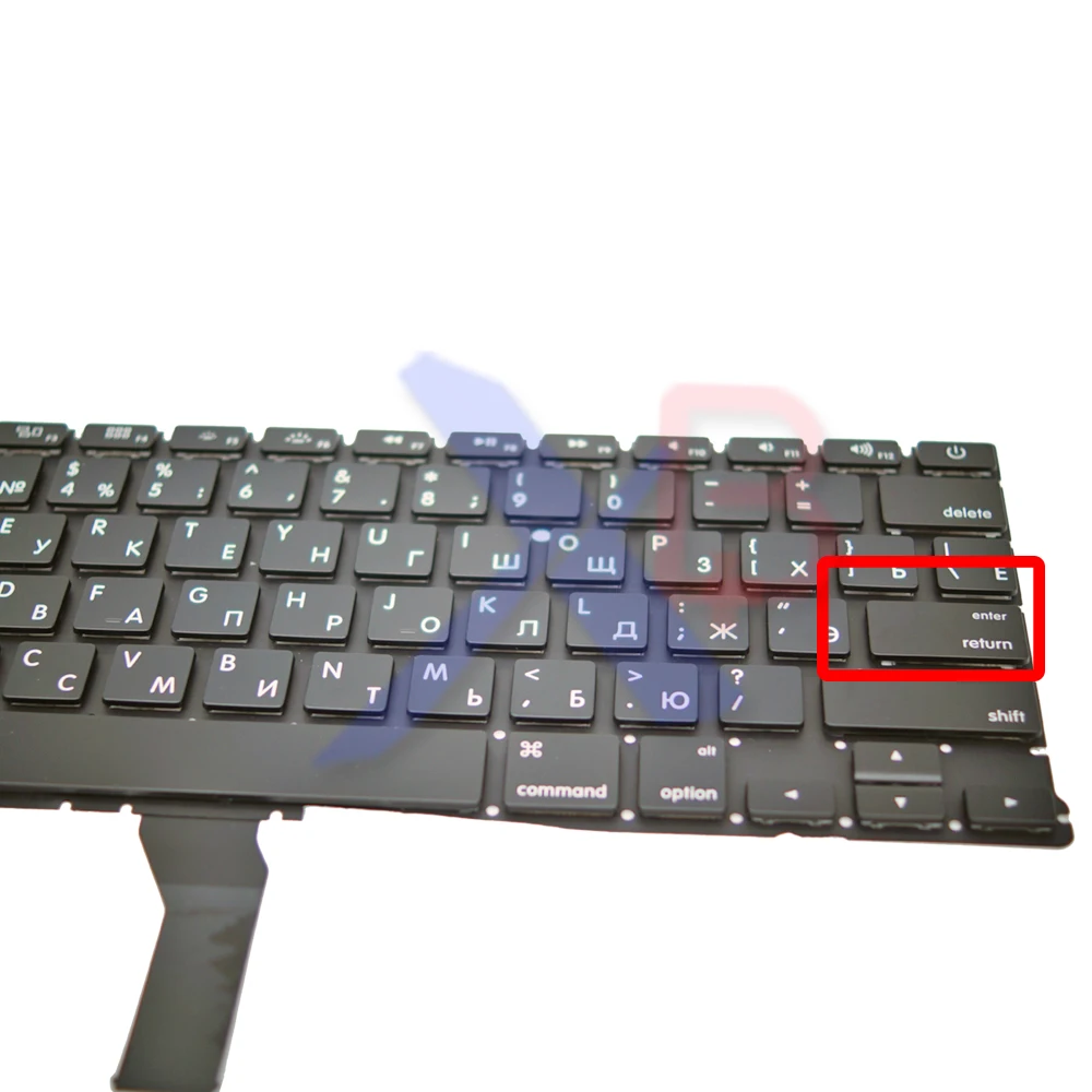Маленькая клавиша Enter RS русско-английскую клавиатуру/Подсветка с подсветкой+ 100 шт. Винты Клавиатура для ноутбука MacBook Air 13," A1369 A1466 2010-17Year