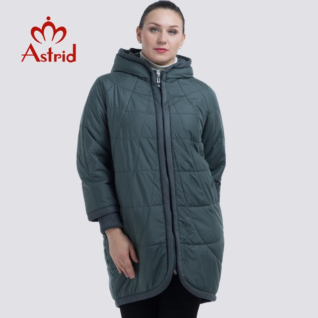 NEW 2019 Аstrid куртка женская в зиму женское пальто с капюшоном на молнии плюс размеры леди женская утепленная парка plus size AM-2075