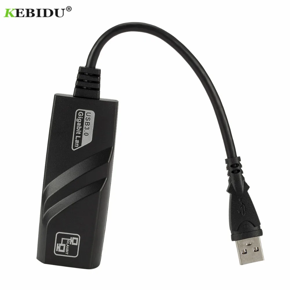 KEBIDU проводной USB 3,0-Gigabit Ethernet RJ45 LAN(10/100/1000) Мбит/с ...