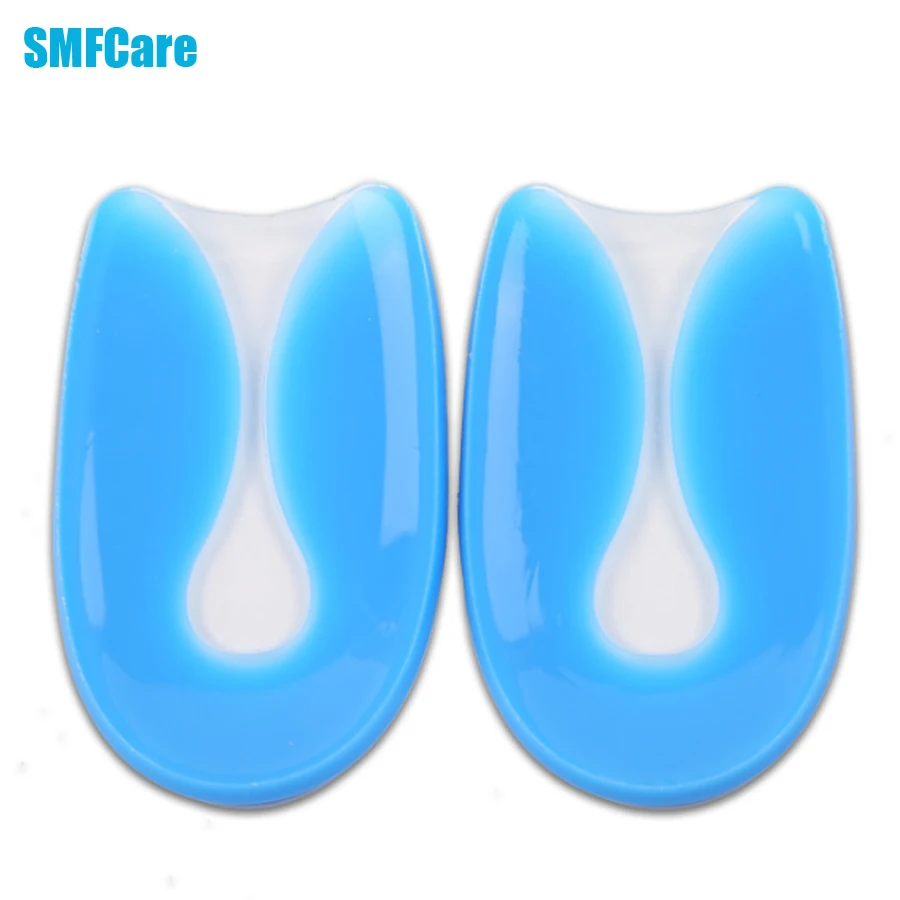 2Pcs Silicone Gel U Shape Plantar Fasciitis Heel Protector Heel Spur