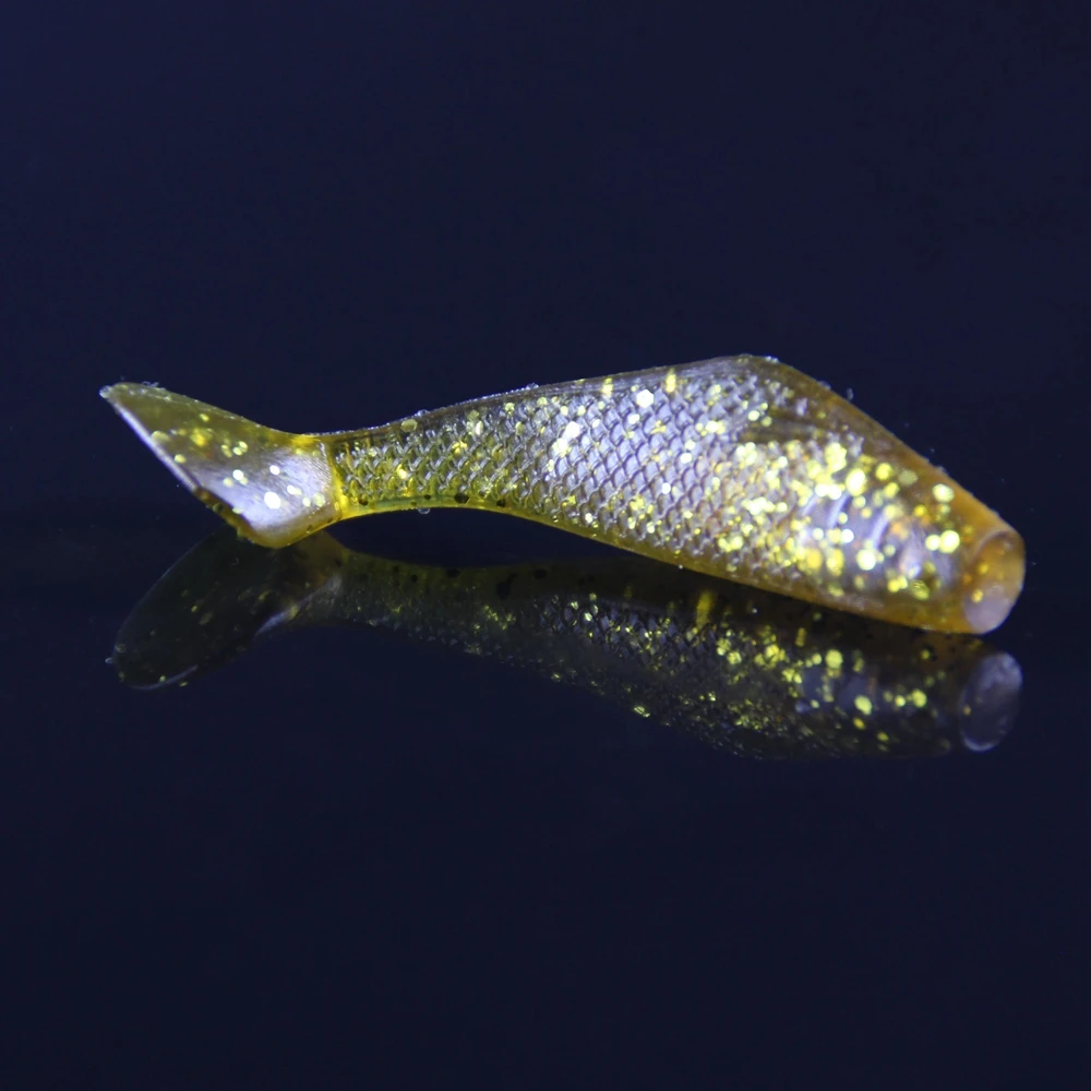 Spinpoler 50pcsLot Soft Fishing Lure Swimbait 50mm1.6g Magic Lures Carp Fishing Tackle Soft Shad Bait Worm Isca Artificial  (7)