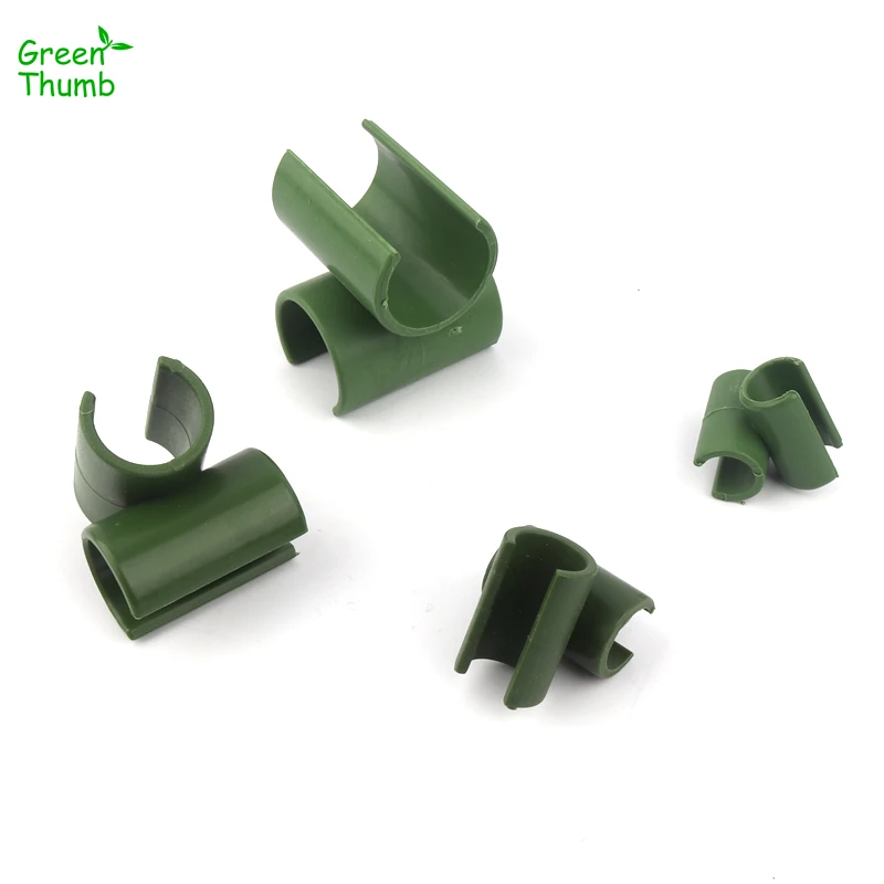 

10pcs Cross-Type Greenhouse Film Buckles 8/11/16/20mm Plastic Fastener Sunshade Net Fixed Clamp for Home Garden Adapters