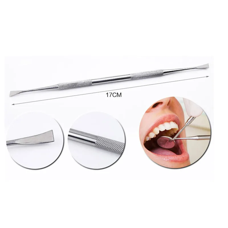 6 шт./компл. стоматологический инструмент из нержавеющей стали, зубочистка зеркала, набор с чехлом, защита полости рта, чистка зубов