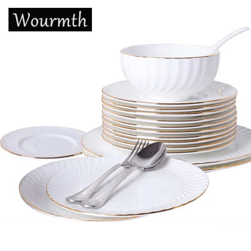Набор посуды из фарфора Wourmth подарочный набор керамической посуды|china dinnerware