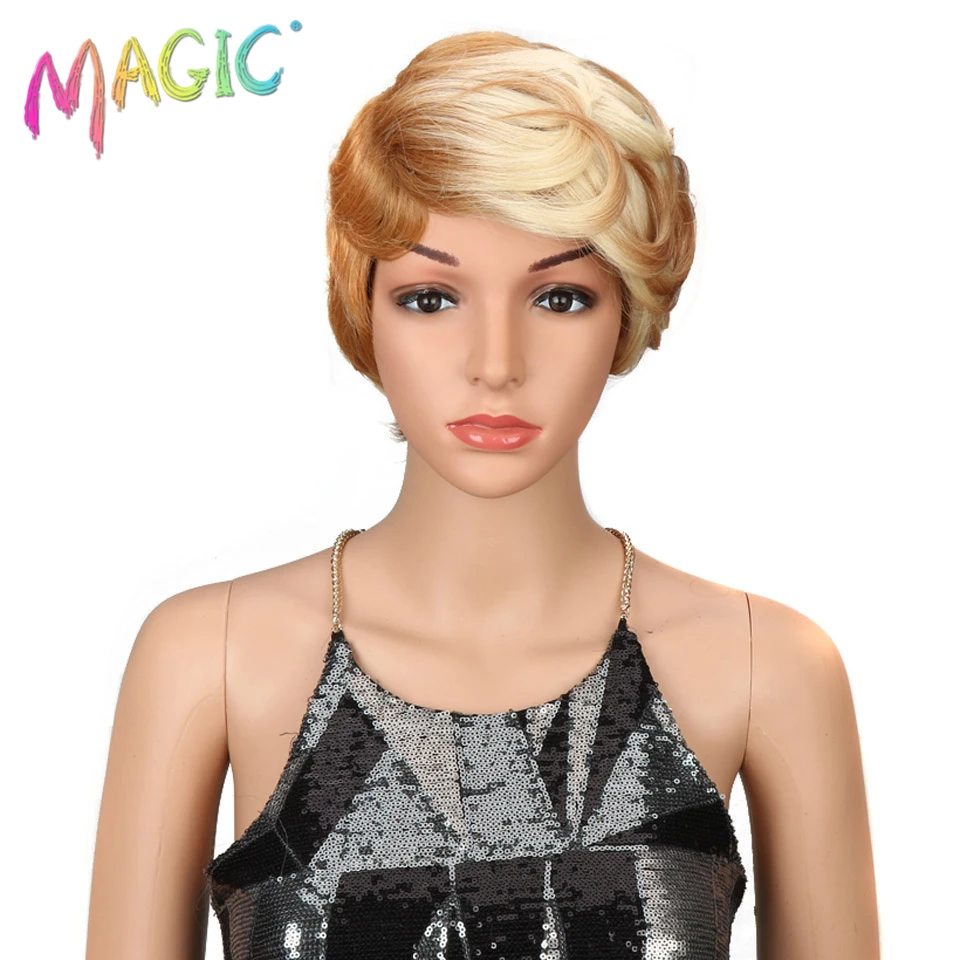 Парики из коротких синтетических волос magic Hair термостойкие парики 8 дюймов