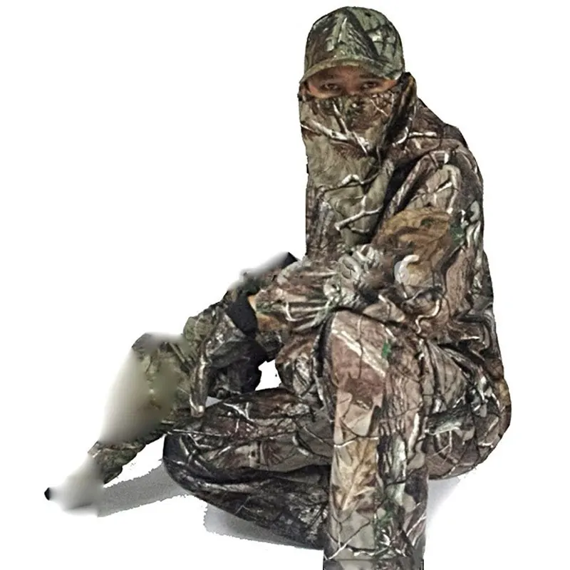 

Bionic Camouflage Ghillie Suits Men Military Tactical Sniper Hunting Clothing Hooded Camo Clothes Autumn Spring Birdwatching