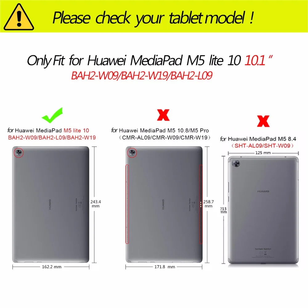 Для huawei MediaPad M5 Lite 10 10,1 ''сверхмощный противоударный защитный чехол для huawei M5 Lite 10 BAH2-W19/L09/W09 чехол с подставкой