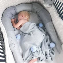 Скандинавском стиле детская кроватка бампер Подушка-крокодил Детская кровать бампер лучший подарок для новорожденного ребенка подарок на детскую кроватку подарок для новорожденного