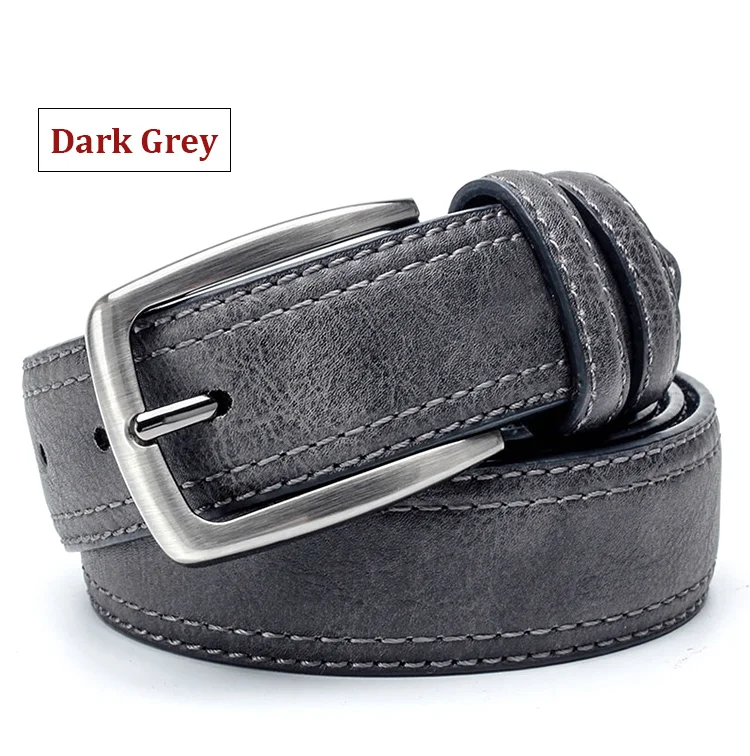 branded belt for men Men Vintage Belts For Jeans Luxury Split Leather Belt Men Famous Belt For Man Designer Belts With Vintage Style black belt with holes