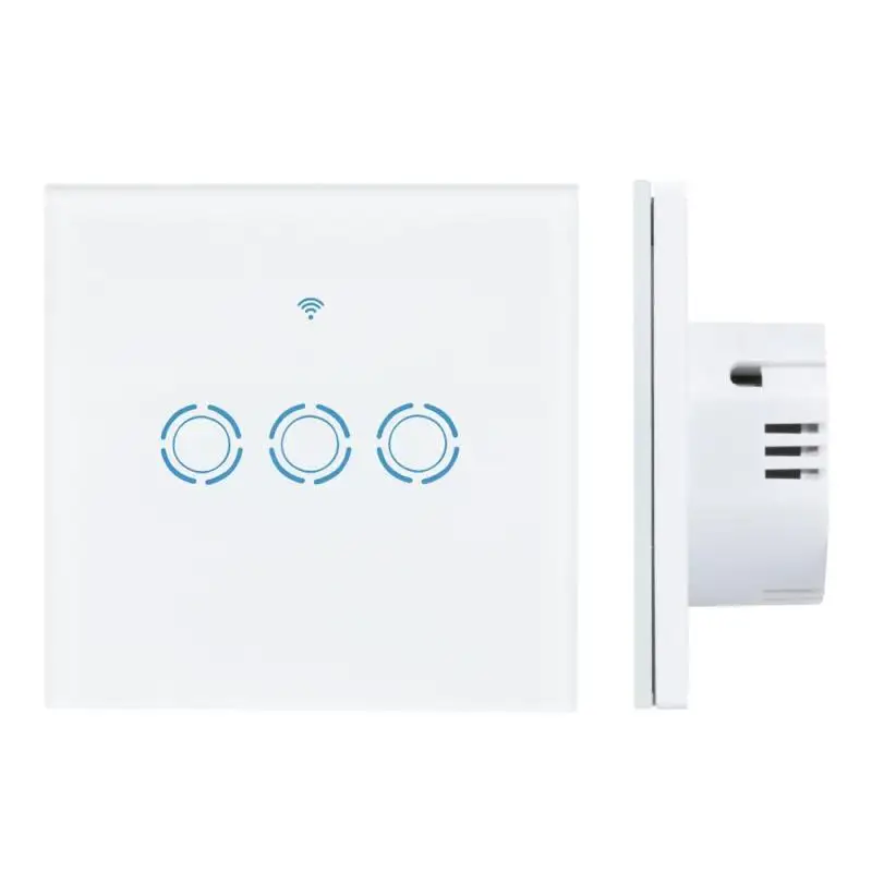 

Smart Switch 3CH Wall WiFi Timing Function APP Remote Control Secure Switch Easy Installation 2.4G WiFi EU Plug Switch Z3