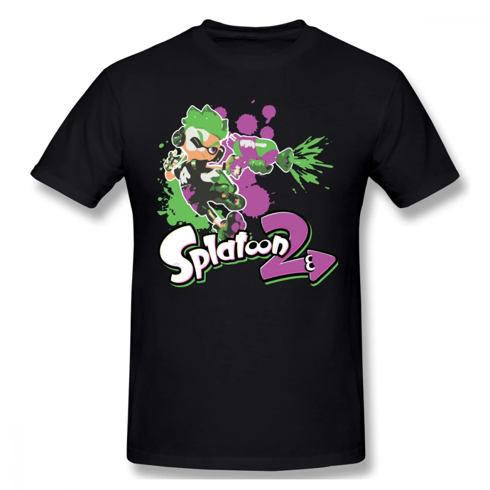 

Game Splatoon 2 T-shirt For Men Plus Size 5XL Group Camiseta