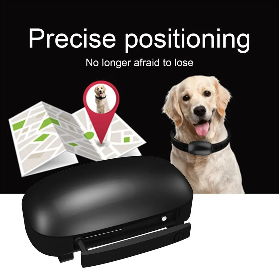 Mini Pet GPS Tracker IPX6 Waterproof Smart Location Free APP Smart GPS with Collar for Cat Dog tracking by GSM/GPRS