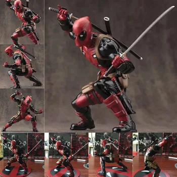 

Deadpool Figure Wade Wilson Artfx statue 1/10 Scale pre-Painted Deadpool with Weapon CIVIL WAR PVC Action Figure Model Toys