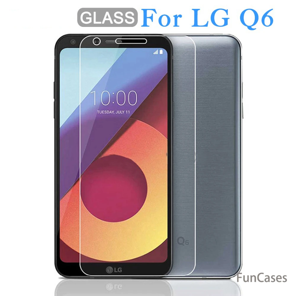 Закаленное стекло для lg Q6 защита экрана 9H взрывозащищенное 5 дюйма 2 D Защитное q6