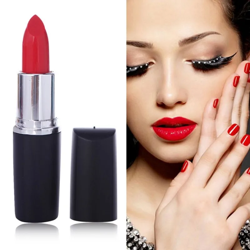 Brand Matte Velvet Lipstick Pencils Vampire Red Color Waterproof Lips