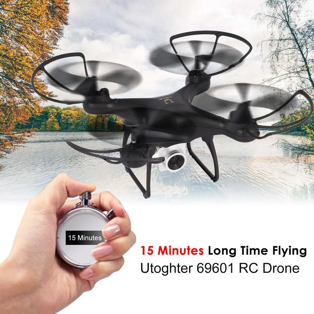 

69601 RC Drone with 720P Camera WiFi FPV 15 Minutes Flying Headless ModeDrone H/L Speed Altitude Hold One-key Return Quadcopter