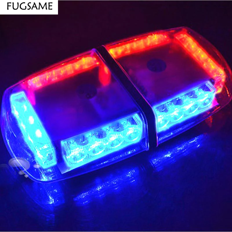 

High Power 24 LED Car Auto Roof Flash Strobe Magnets Emergency EMS Warning Police Light Flashing Lights 24LED White