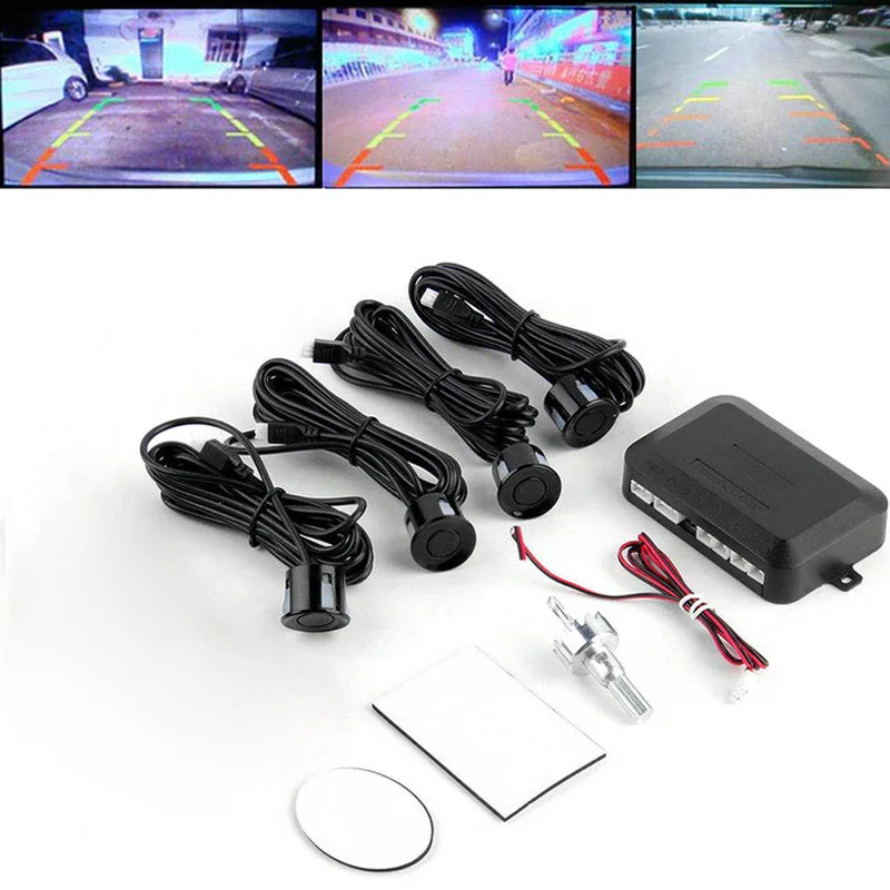 

Car Alarms Auto Reverse Radar Reverse Radar 4 Parking Sensors Universal Car Reverse Radar for Backup Radar