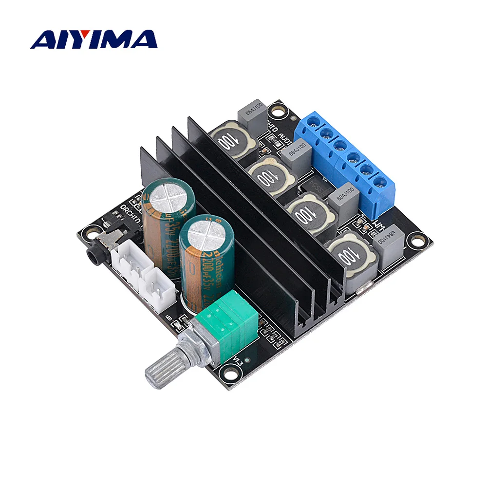 Aiyima TPA3116D2 аудио усилитель плата Amplificador 100 Вт * 2 Высокая мощность HIFI Цифровой 0 TPA3116