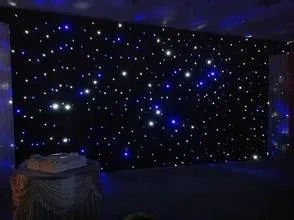 

3m by 6m LED Star Sky Wedding Curtain/Fireproof Velvet Wedding Backdrop With LED Light/Stage Star Sky Backdrop