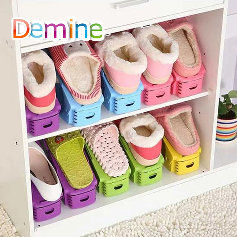 

5pcs Shoe Care Protector Holder Space Saving Double Layer Rack Box Display Hanger Shelf Shoes Accessories Kits