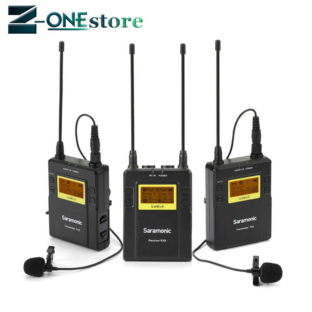 Saramonic UWMIC9 Broadcast UHF камера беспроводная Lavalier микрофон Система передатчиков и