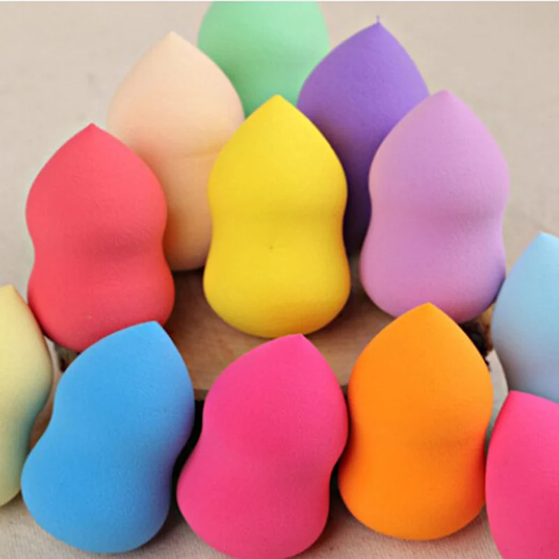 

5PCS Waterdrop/Gourd Shape Sponge Puff Cosmetic Puff Makeup Blending Foundation Liquid Powder Soft Puff Colorful Makeup Tool