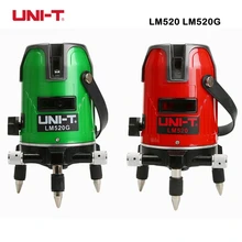 UNI-T лазерный уровень 360 градусов LM520 LM520G LM530 LM530G красный зеленый луч линии 2/3 линий Горизонт Вертикальный внутренний открытый самоуровень