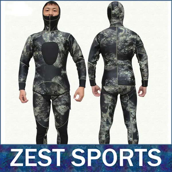 Best price at $109 Cheap High quality, 3mm thick men long-sleeved printing wetsuit, camouflage,Piece fitted, fall and winter, Neoprene,swimsuit