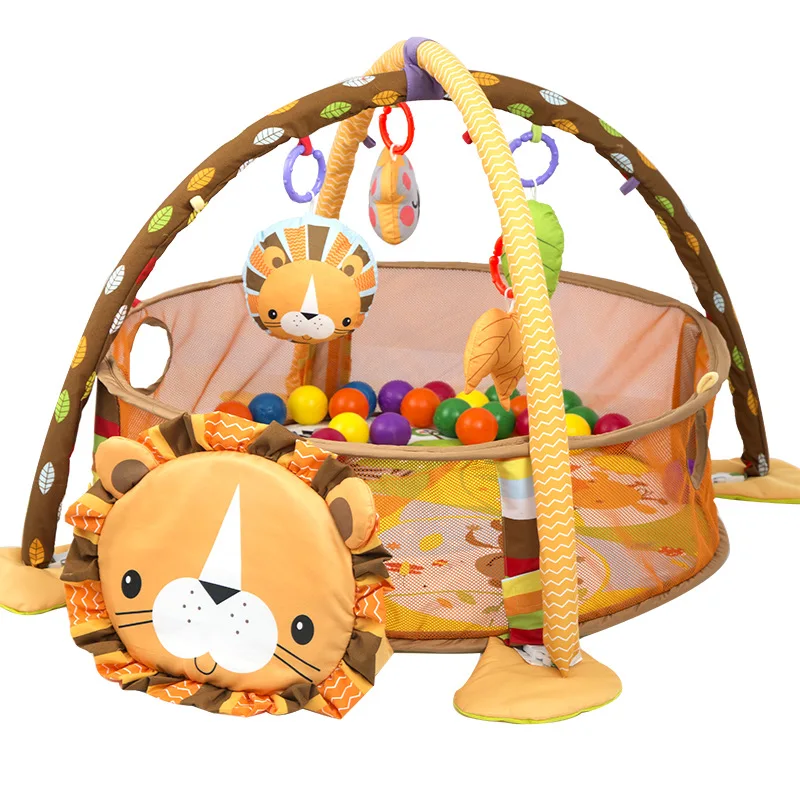 

3 In 1 Baby Play Mat Multi-function Infant Anti-urine Ocean Game Pad Crawling Pad Fitness Frame Baby Puzzle Toy