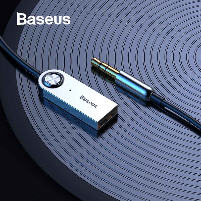 Baseus USB Bluetooth Adapter Cable for Car 3.5mm Jack Aux Bluetooth V5