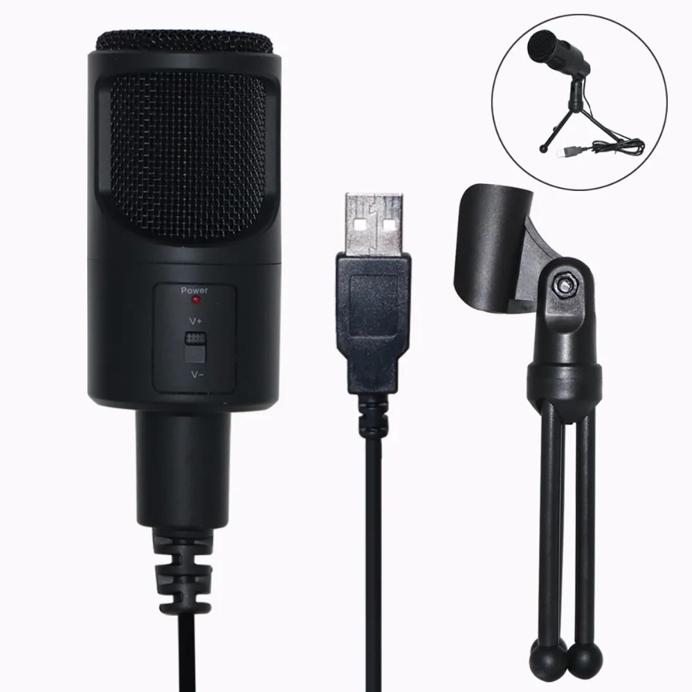 High Quality PC Condenser Microphones Desktop USB Cord plug & play