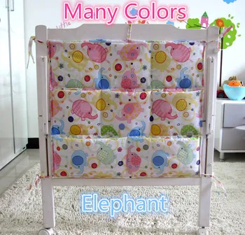 

Promotion! Cartoon 62*52cm New baby bed waterproof hanging bag Baby bed accessories
