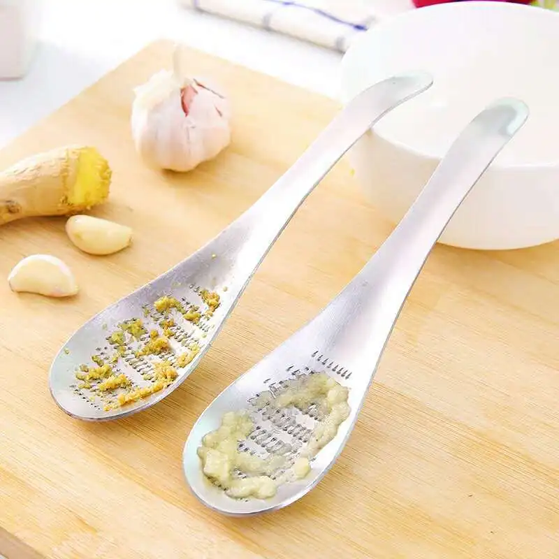 (15pcs) Stainless Steel Ginger Grater Spoon Ginger Tea Spoon Garlic