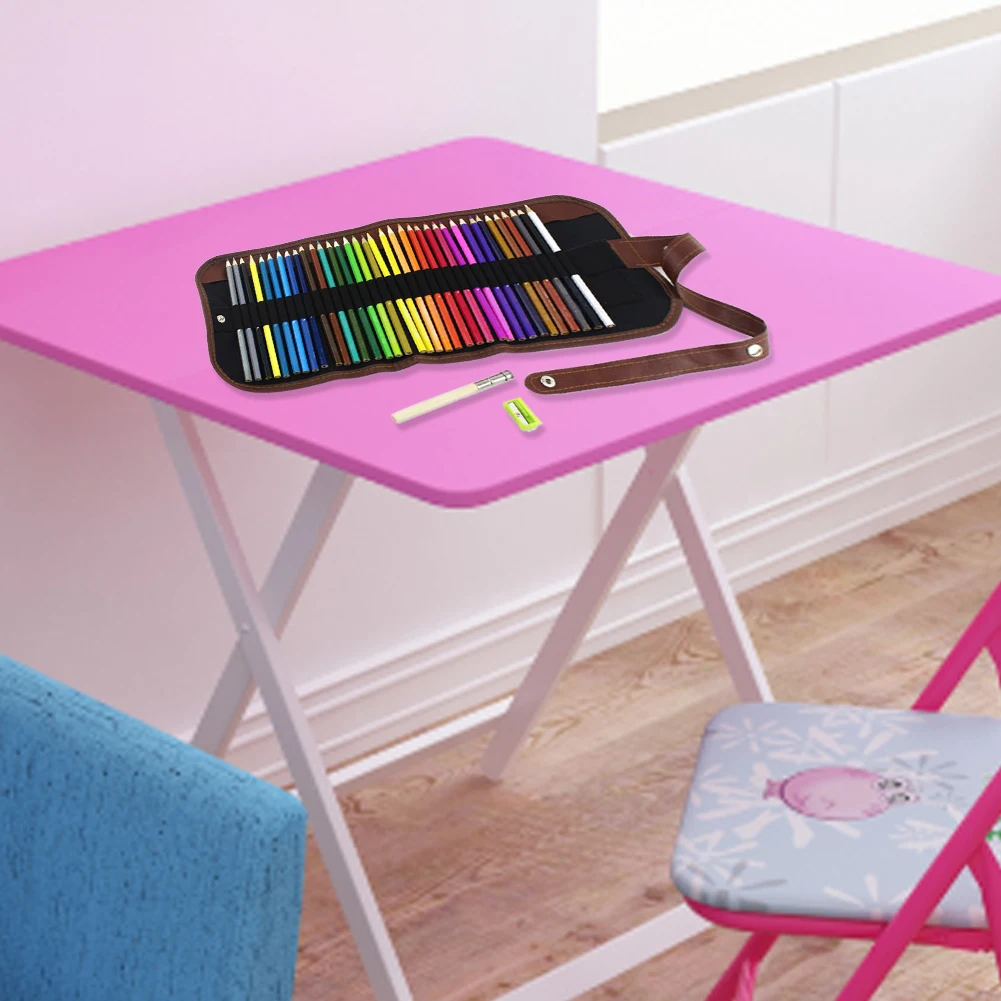 

InSoluable Roll Up Drawing Painting School Art Supplies Professional Kids Gifts Colored Pencils Set Oily With Sharpener