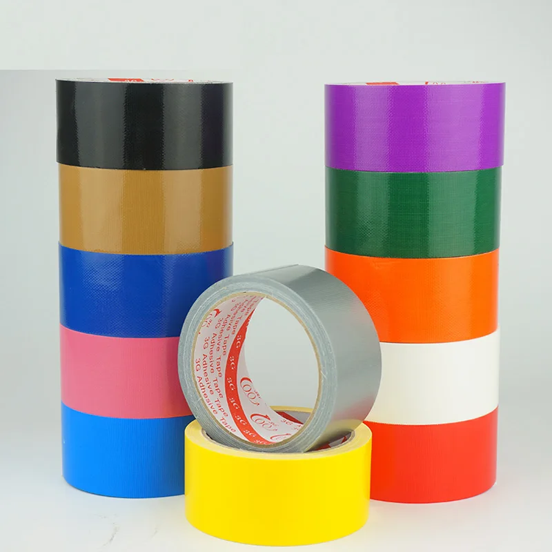 Custom Single Side Self-adhesive Duct Tape 10mm - 1050mm Red Yellow Blue  Green Black Brown Silver Grey White Purple Pink Orange - AliExpress