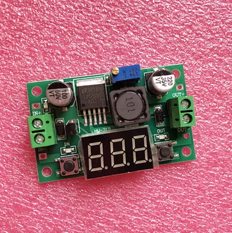 

LM2596 DC 4.0~40 to 1.3-37V Adjustable Step-Down Power Module + LED Voltmeter DC/DC