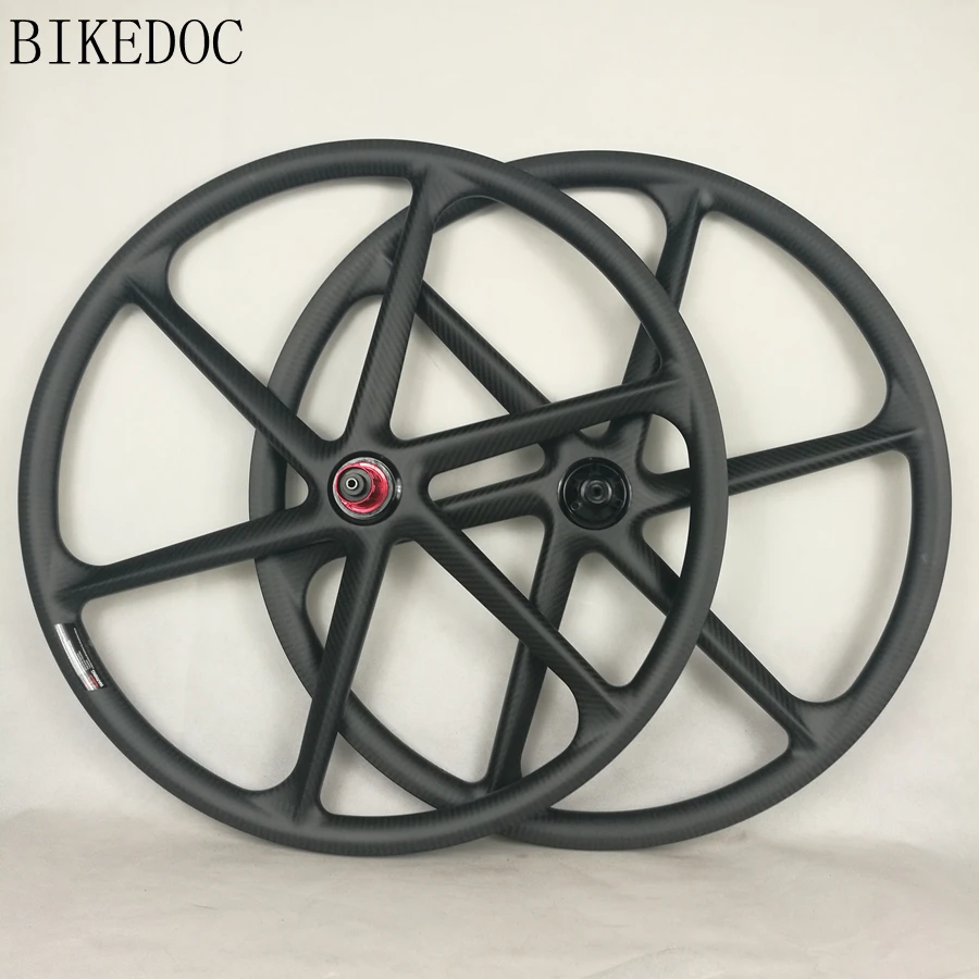 Top BIKEDOC 26er/27.5er/29er Carbon 6 Spoke Wheel For  MTB Carbon Wheelset  Ruedas Mtb Carbon Wheels 4