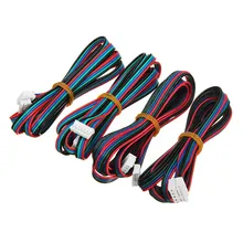 4pcs 100cm/200cm XH2.54 4pin to 6pin PH2.0 NEMA 17 Stepper Motor Cable DuPont line 3D Printer 42 Stepper Motor
