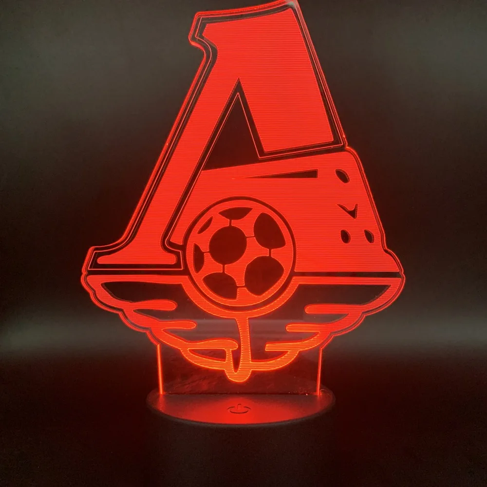  FC Lokomotiv Moscow Football Club 3D LED Night Light for Office Home Room Decoration Child Boys Bab - 33048140237