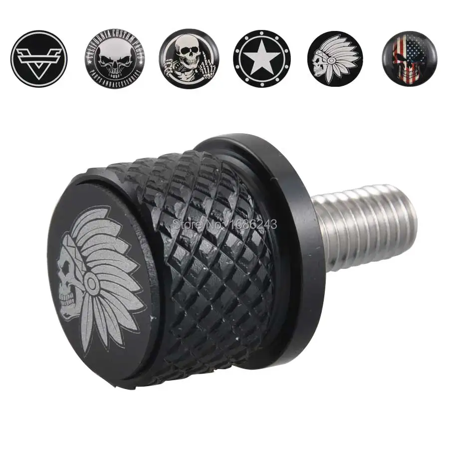 

Black Motorcycle Quick Seat Release Skull Bolt Screw Fits For Indian Scout All Year 6 Patterns Are Available