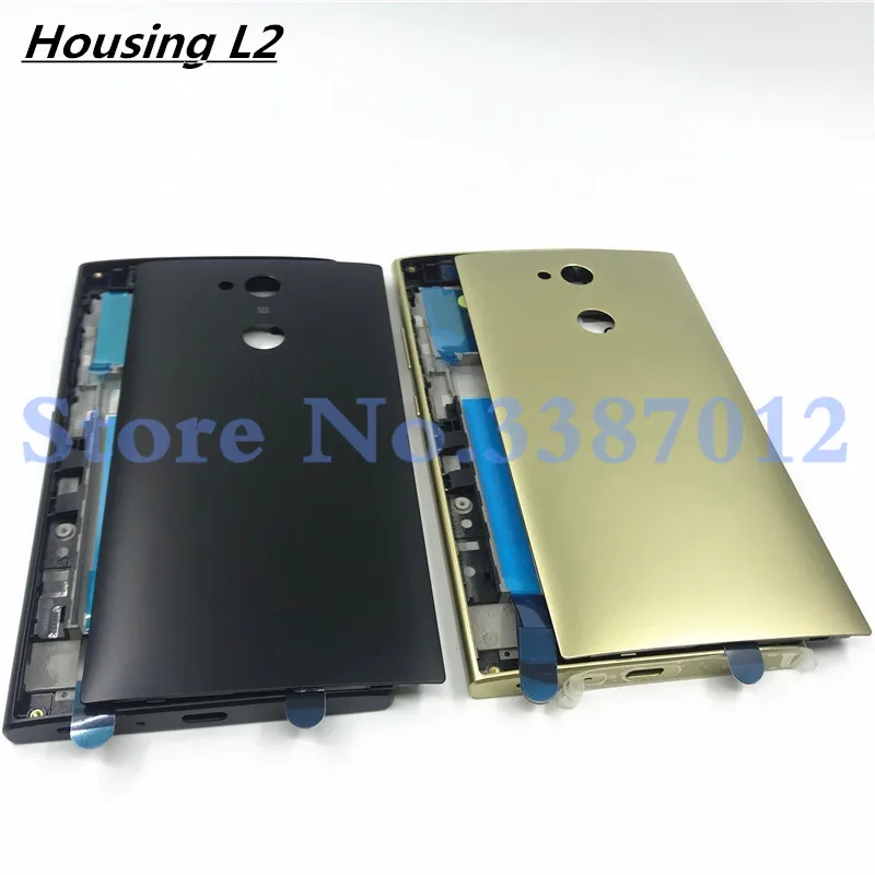 

Original Full Housing For Sony Xperia L2 H3311 H4311 Front LCD Middle Frame Bezel Plate Chassis With Battery Back Cover + Logo