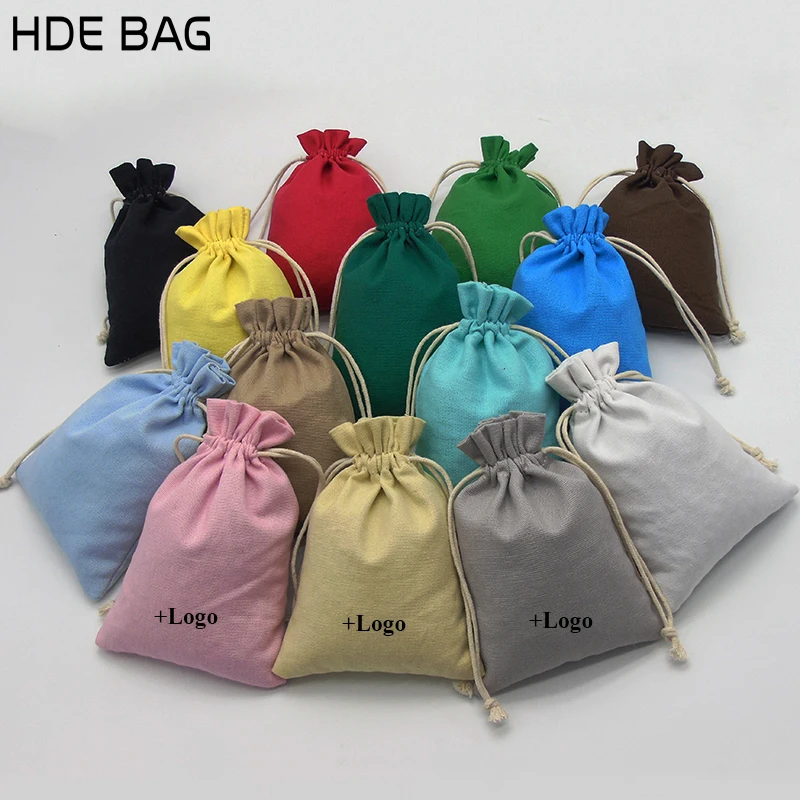 Canvas Drawstring Bag Packaging Jewelry/Makeup/Gift/Wedding/Party