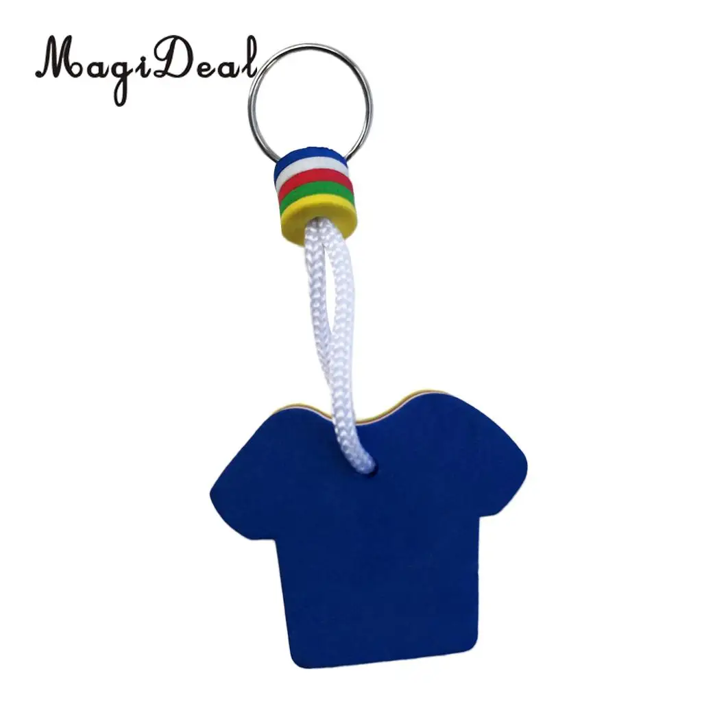 EVA Foam Floating Keyring for Boating Yachting Sailing Swim T Shirt Shape for Kayaking Canoeing Fishing Boating Accessories