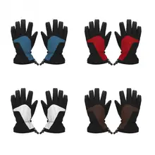 Зимние мужские перчатки из хлопка, ветрозащитная ткань, зимние спортивные водонепроницаемые теплые лыжные перчатки, аксессуары для лыж